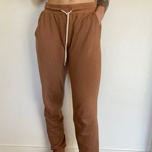 MATE the Label Organic Terry Classic Jogger Sweatpants in Sedona
